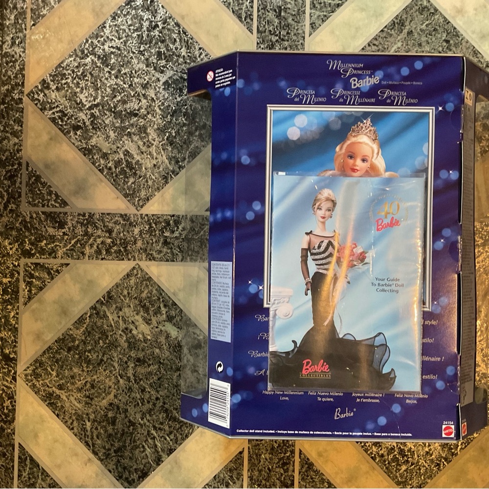 2000 Special edition Barbie Millennium Princess in Elegant Blue and Silver - Picture 2 of 2